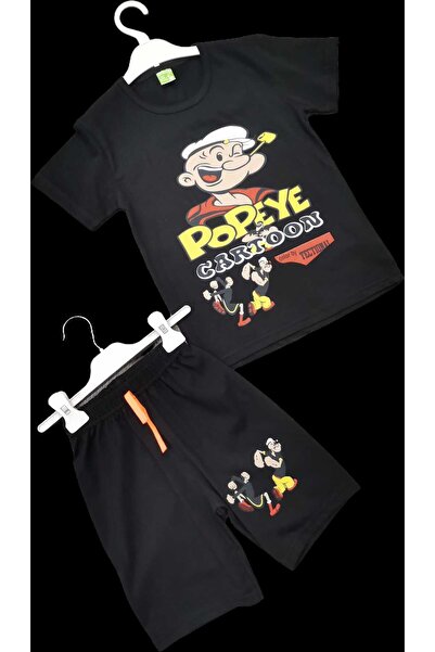 Neefy 2025 Summer New Season 1 Set 2 Pieces Printed First Quality Short Sleeve Basic Rei̇s Combed Cotton Set