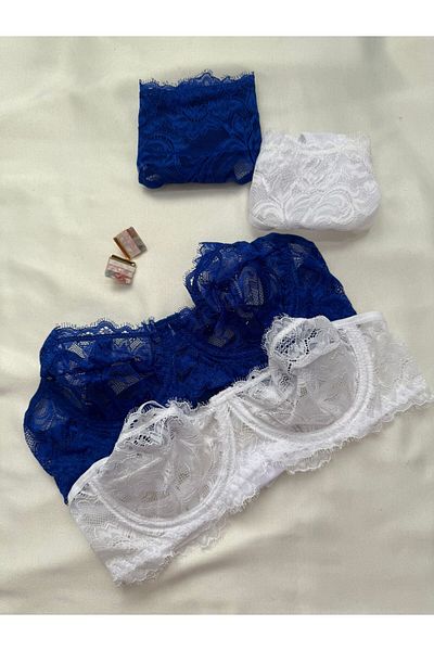 İNKO İÇ GİYİM Set de 4 sutien fără cupă din dantelă