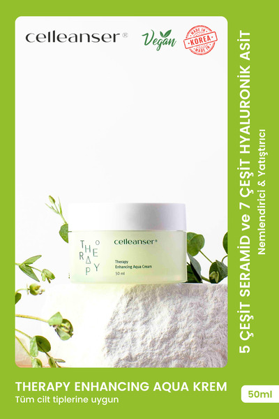 celleanser 5 Seramid ve 7 Hyaluronik Asit İçeren Nemlendirici ve Yatıştırıcı ...