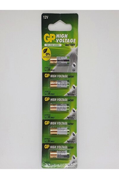 GP 27a 12v Alkaline Araç Kumanda Pili - 5 Adet