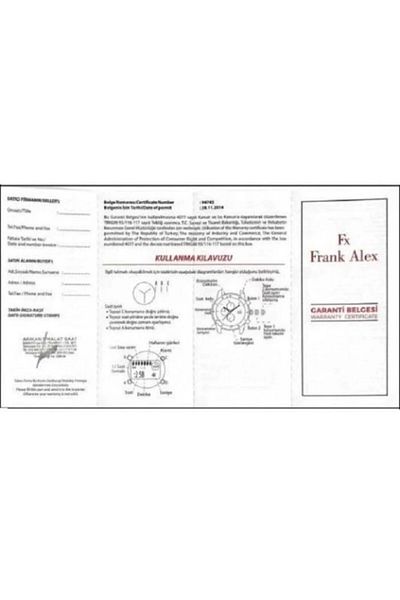 Frank Alex Fx Men's Wristwatch 13633m.02