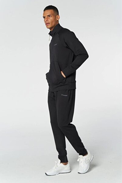 hummel Evon Zip 921678-2001 Siyah Erkek Eşofman Üstü