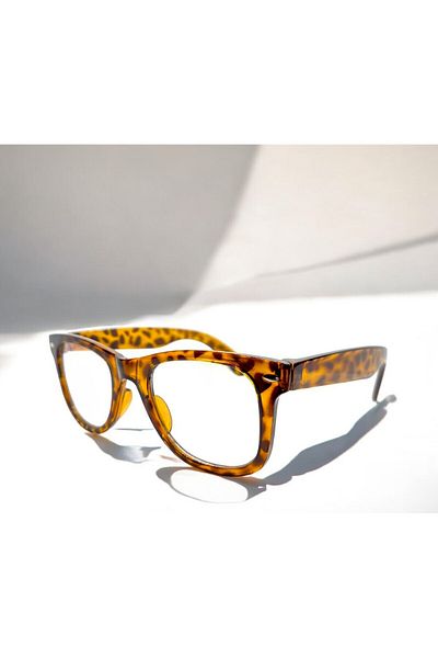 MİSE Leopard Frame Transparent Glass Blue Light New Season Trend Glasses