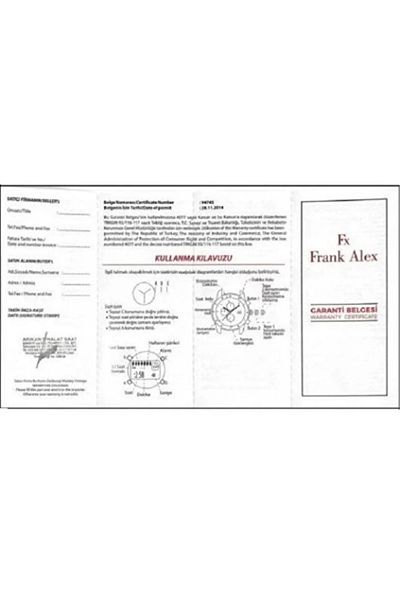 Frank Alex Fa.11223.01 Women's Wristwatch