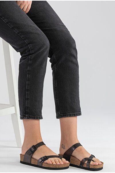 Lemoors أدريانا جلد طبيعي مطبوع باللون الفضي والأسود