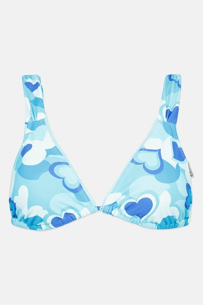 California Sunshine Women Graphic Print Bikini Top, Multicolor
