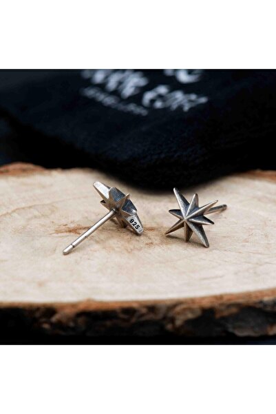 AKCA TAKI GÜMÜŞ KUTUP YILDIZI KÜPE