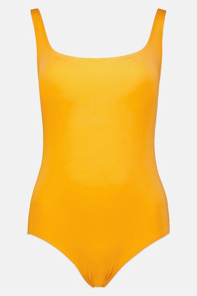 Michael Kors Women Plain Padded One Piece, Orange