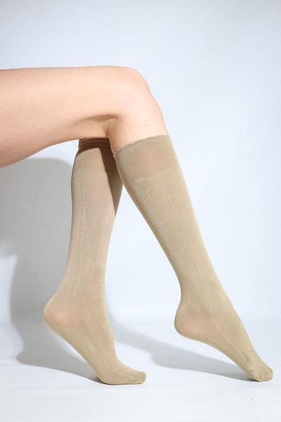 Daymod Soft Viscose Knee Socks Mink