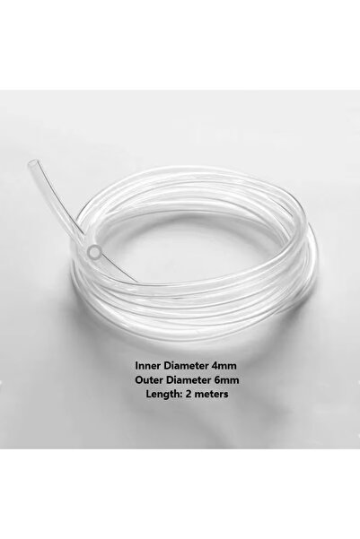 Choice أنبوب ثاني أكسيد الكربون لحوض السمك بطول 2 متر، مقاس 4×6 مم، خرطوم أكس...