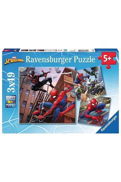 RAVENSBURGER 3X49 Piece Puzzle Spiderman Multicolor