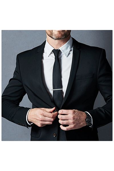 Other 3-piece Tie Clip, Men's Tie Clip Silver, Gold, Black Tie Clip Set