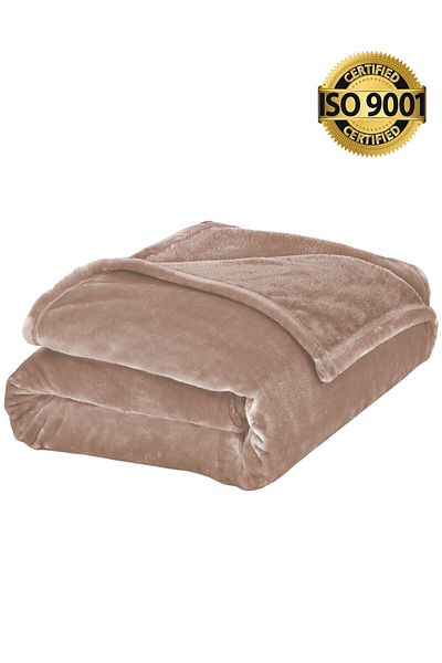 Master Home Textile Lightweight Velvet Blanket, 350GSM, 230x170cm Single Size, Soft All Season Flannel for Bed & Sofa