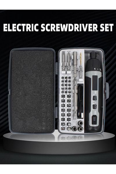 Choice BlackGrayLSD003SET مفك براغي كهربائي لاسلكي 6 سرعات عزم دوران قابل لإع...