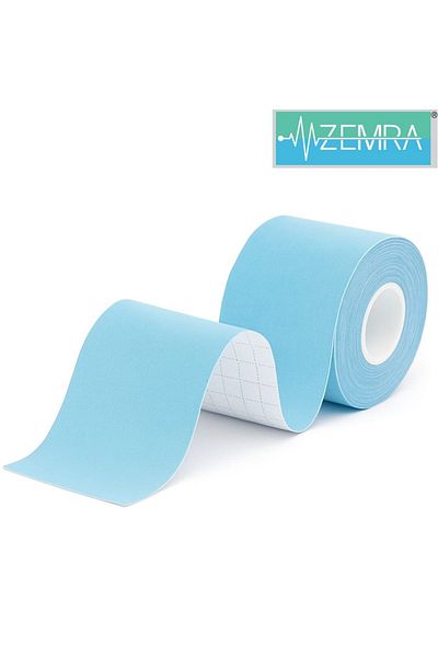 ZEMRA شريط كينيسيو رياضي لآلام العضلات، شريط مرن متعدد الألوان 5 سم × 5 متر