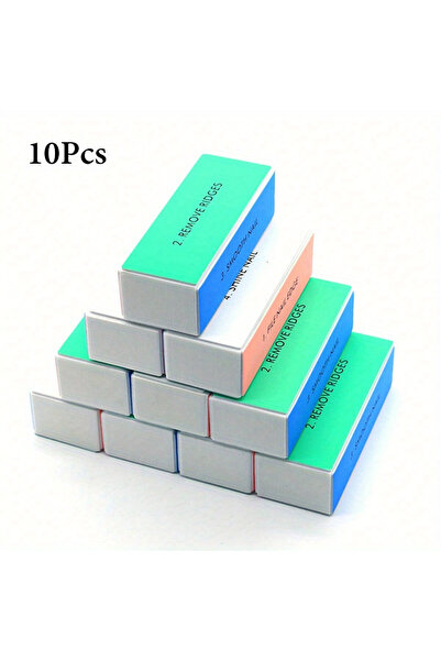 Choice مجموعة من 10 قطع (1/3/5 قطع) من مبرد أظافر أسود متعدد الاستخدامات، بأر...