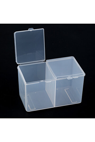 Choice صندوق تخزين أظافر شفاف مكون من قطعة واحدة مع غطاء حزام مزدوج مقاوم للغ...