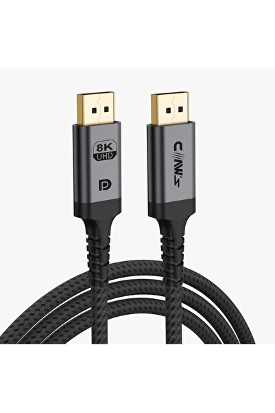 Claws Claw's 8K UHD DisplayPort v1.4 Alüminyum Gövdeli 2 Metre DisplayPort Kablo (C-DPP-B1)
