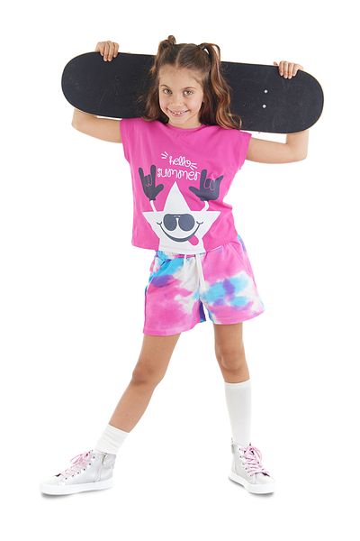 MSHB&G Starry Batik Girl's T-shirt Shorts Set