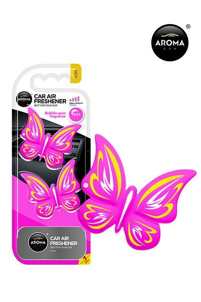 Generic Aroma Car Air Freshener Bubble Gum Fragrance, Aroma Butterfly Car Ac Vent Air Freshener