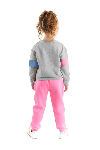 Denokids Σετ χειμωνιάτικης φόρμας Rainbow Cat για κορίτσια
