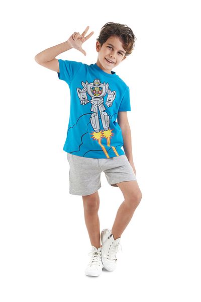 MSHB&G Σετ σορτς Robot Boy T-shirt