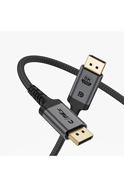 Claws Claw's 8K UHD DisplayPort v1.4 Alüminyum Gövdeli 2 Metre DisplayPort Kablo (C-DPP-B1)
