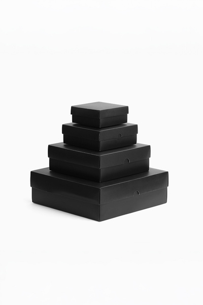 AkalBatu 4'lü Set Hediye Kutusu - Karton Kutu - Boş Hediye Kutusu