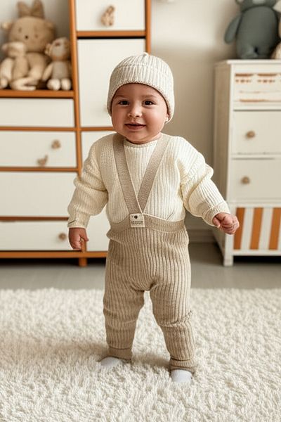 Triko Knitwear Sweater Slopette Beret 3-Piece Set