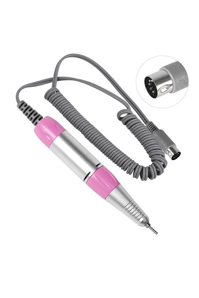 Choice Pink 5 Pin Electric Nail Drill Pen Handle File Polish Grind Machine Handpiece Manicure Pedicure Tool