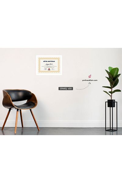 Yönline White Certificate&Diploma Frame