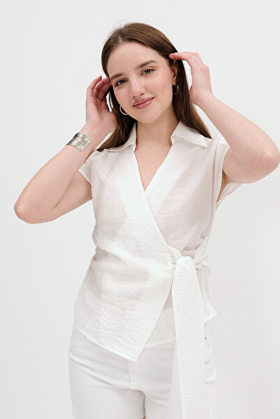 Addax Kolsuz Bağlamalı Gömlek G17399