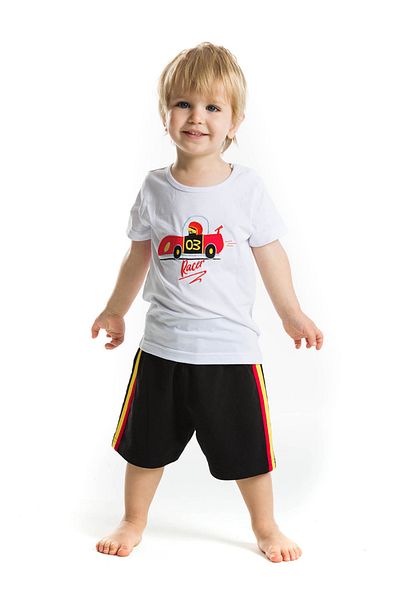 Denokids Racer 03 Baby Boy T-shirt Shorts Set