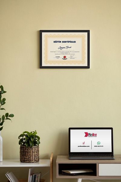 Yönline Black A4 Decorative Frame Easy to Use Document & Certificate & Diploma Frame