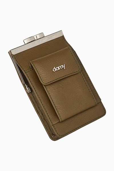 DAMY Genuine Leather Cigarette Holder 702 - Khaki