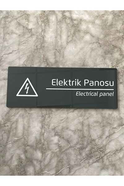 Yönline Electric Panel Warning Sign