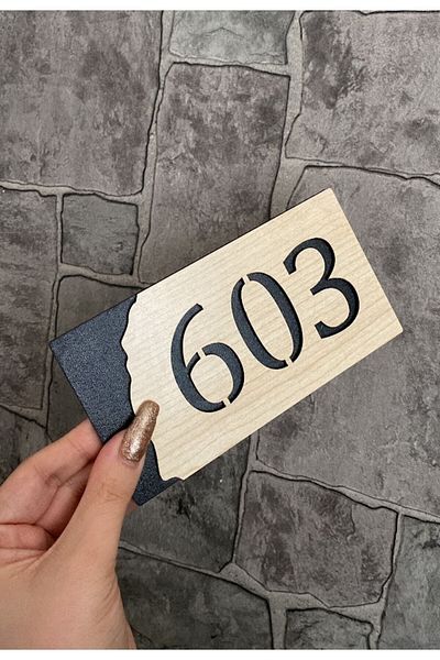 Yönline رقم باب MDF ذاتي اللصق من سلسلة Oak -603