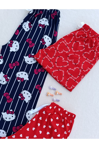 siyalife Nyári puha textúrájú 3 részes női pizsama