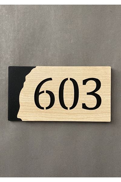 Yönline رقم باب MDF ذاتي اللصق من سلسلة Oak -603