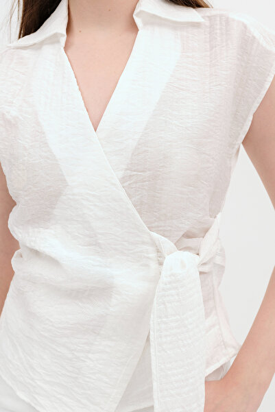 Addax Kolsuz Bağlamalı Gömlek G17399