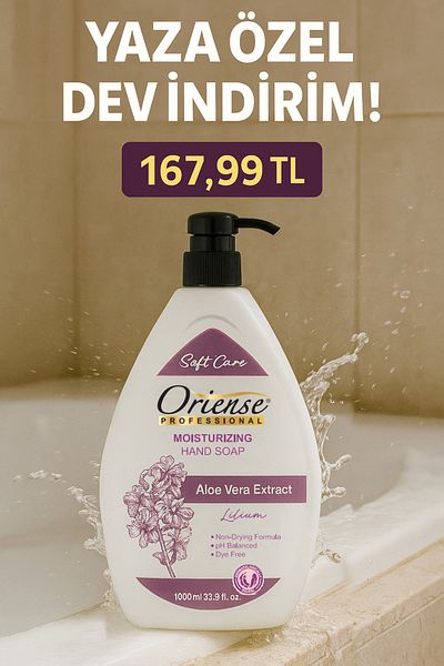 ORİENSE 1000ml Moisturizing Effective Liquid Soap Aloe Vera
