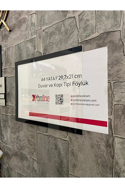 Yönline A4 Horizontal - Easy to Change Door and Wall Mounted Fountain Board