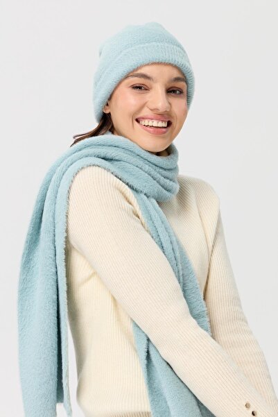 Desen Triko Women's Knitwear Aphrodite Scarf Mint