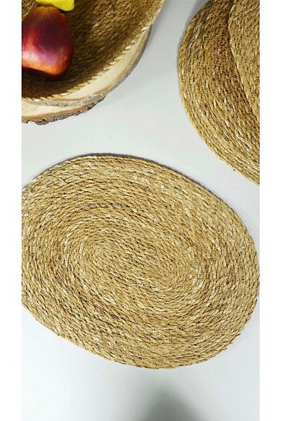 SepetçiBaba 6-Piece Wicker Oval American Service