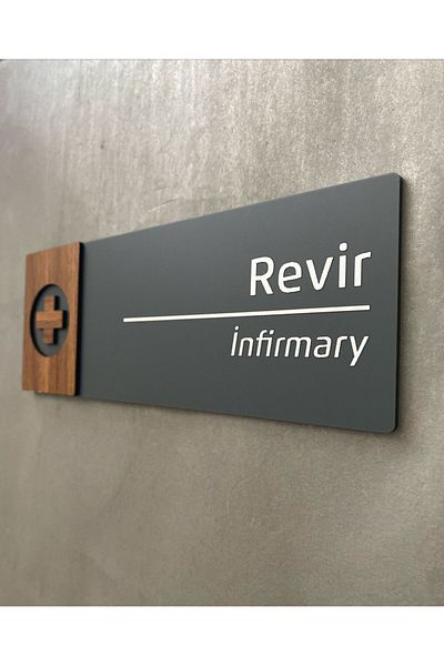 Yönline لوحة التوجيه Revir من سلسلة Walnut