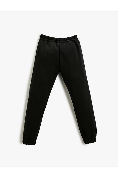 Koton Basic Jogger Sweatpants with Side Stripe Detail