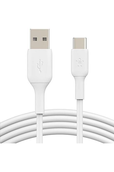 Belkin Boost Charge Usb-c To Usb-a Cable, White, 1 M Fast Charging & Durable Build