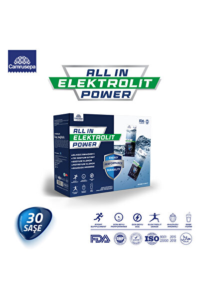 Camrusepa ALL IN ELEKTROLIT POWER - (30 Saşe) Ahududu Aromalı