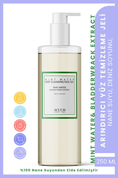 weem %100 Nane Suyu Siyah Nokta Ve Akne Karşıtı Yüz Temizleme Jeli –arındırıc...
