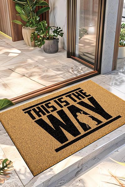 Decovetro ممسحة ستار وورز ماندالوريان This Is The Way منقوشة 40 × 60 سم